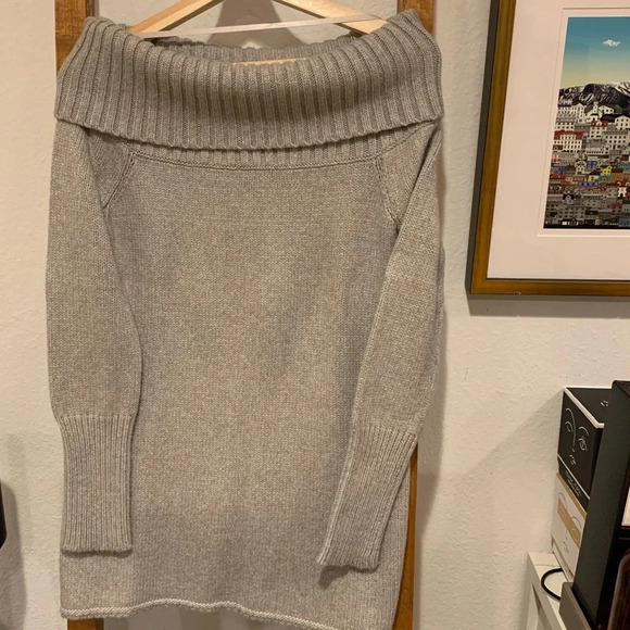 REBECCA MINKOFF EUC Erid Off the Shoulder Sweater Mini Dress Tunic S - Picture 3 of 8